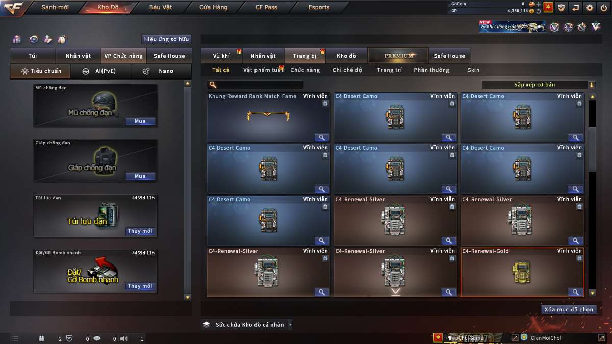 shop acc cf uy tin gia re